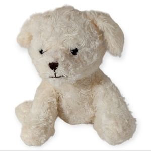 Dan Dee Fluffy Fur Puppy Dog Collectors Choice Stuffed Animal 8.5" Cream